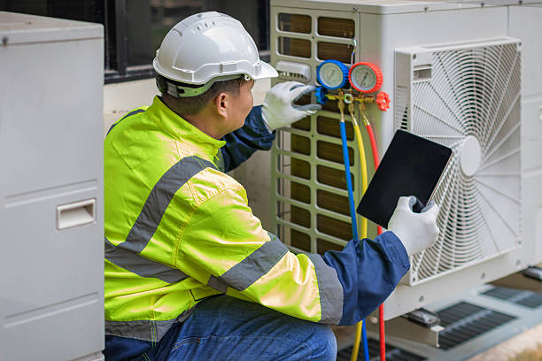 Professional Ductwork Repair technician working in Amherst, NH
